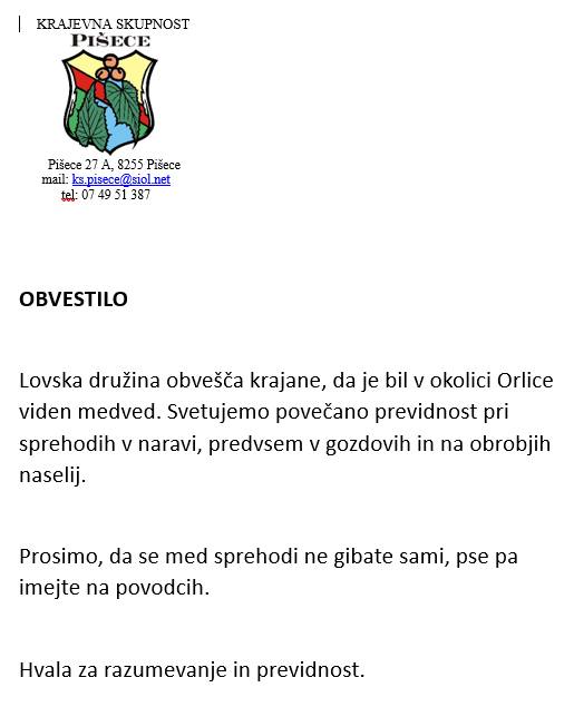 opozorilo