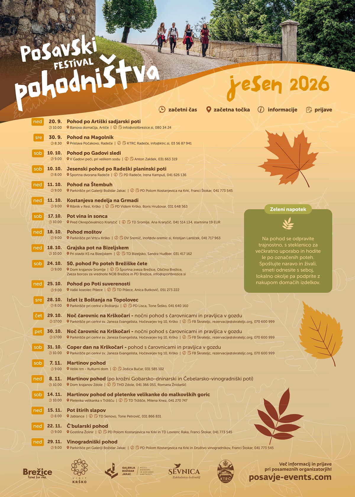 posavski festival pohodnistva 26 jesen 1