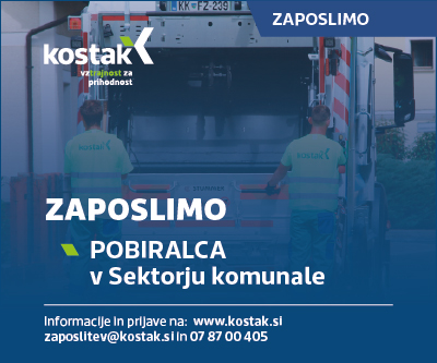 Kostak zaposlimo pobiralca v sektorju komunale