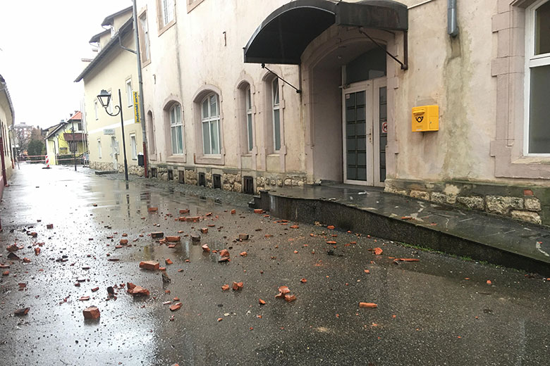 Posledice potresa v Brežicah, Foto: ePosavje.com