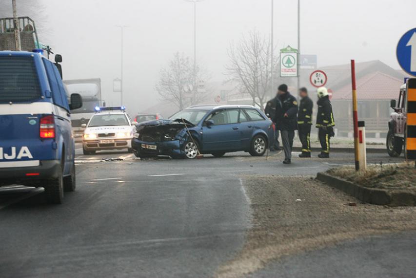Nesreča v križišču, Brestanica