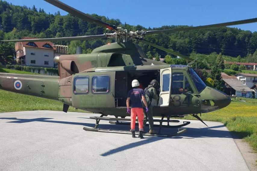 Helikopter, Sevnica, Radna, 6. julij 2020
