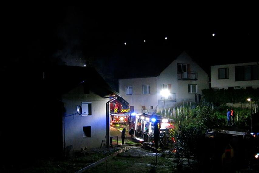 Požar hiše v Brestanici, 6. oktober 2021