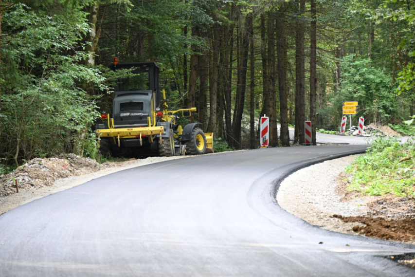 Obnova ceste Grahovica - Jablanica