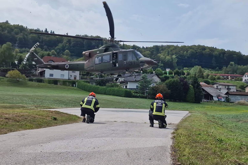 Helikopter v Sevnici