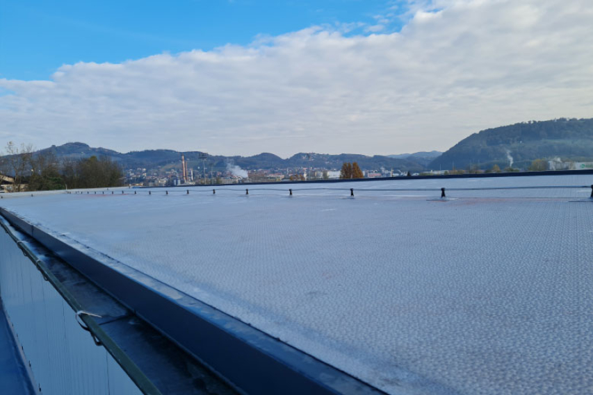 Zaključek obnove strehe na športni dvorani 